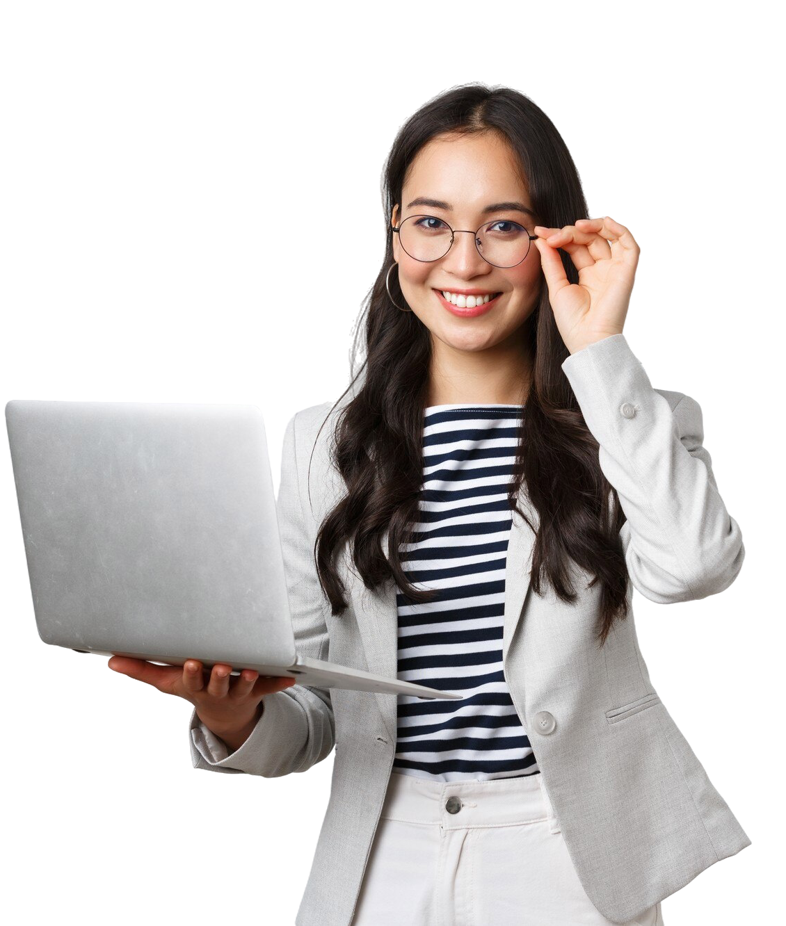 business-finance-employment-female-successful-entrepreneurs-concept-confident-smiling-asian-businesswoman-office-worker-white-suit-glasses-using-laptop-help-clients