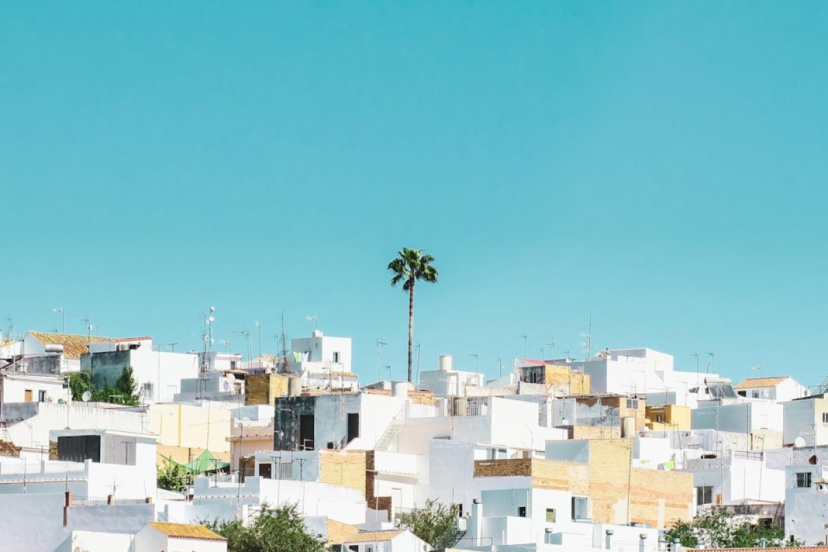 white and brown concrete houses under blue sky during daytime