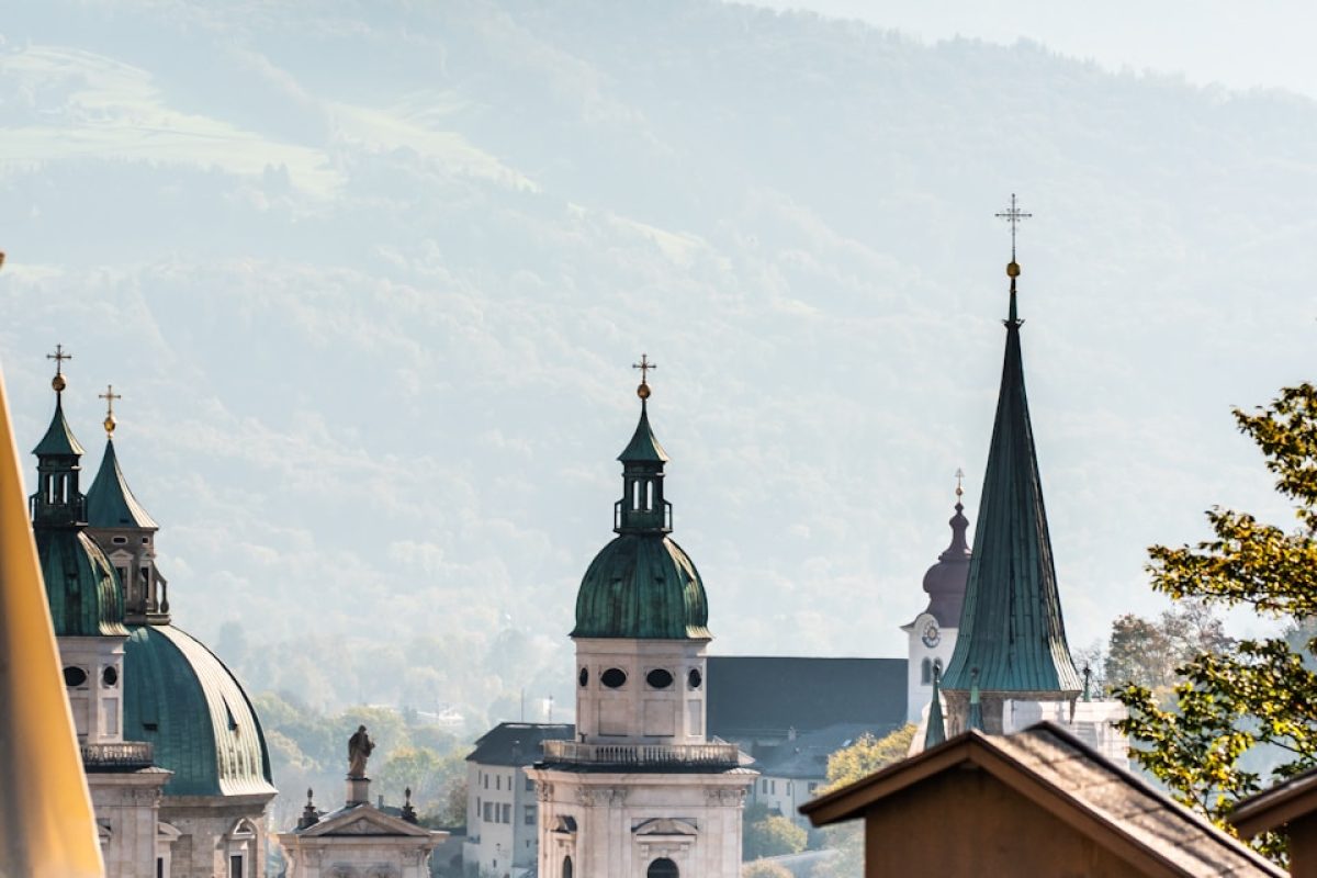 white dome buildings